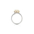 Ivory | .925 Sterling Silver | Firefly Glass | Infinity Helix Ring